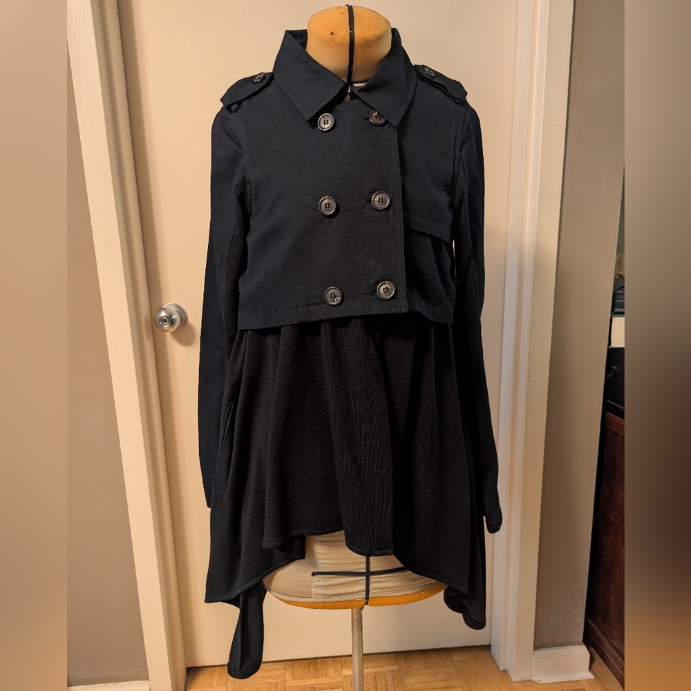 Nicholas K Grey Double-Breasted Draped Jacket